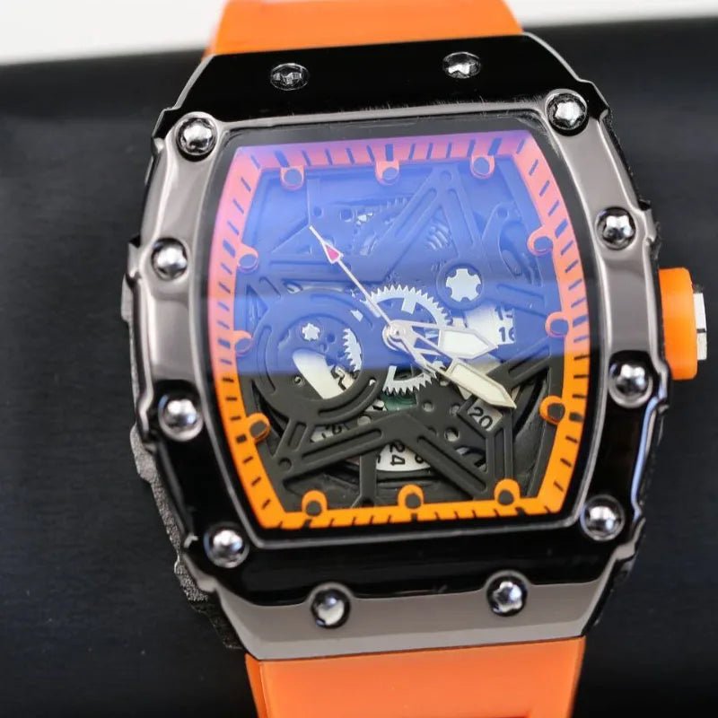 Men Watches Light Luxury Brand Domineering Beauty Trend Pentagram Luminous Wine Barrel Shaped Male Fashion Quartz Clock Watch - RELUX.STORE