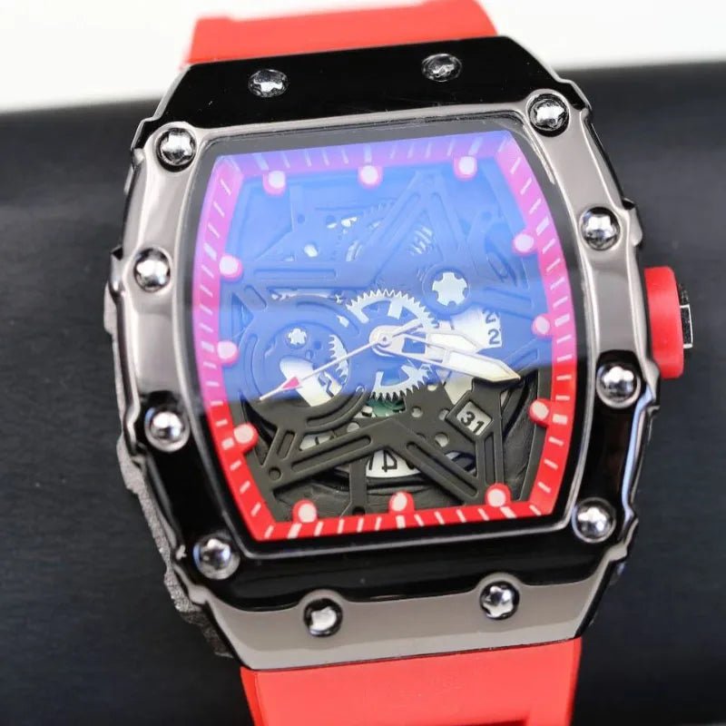 Men Watches Light Luxury Brand Domineering Beauty Trend Pentagram Luminous Wine Barrel Shaped Male Fashion Quartz Clock Watch - RELUX.STORE