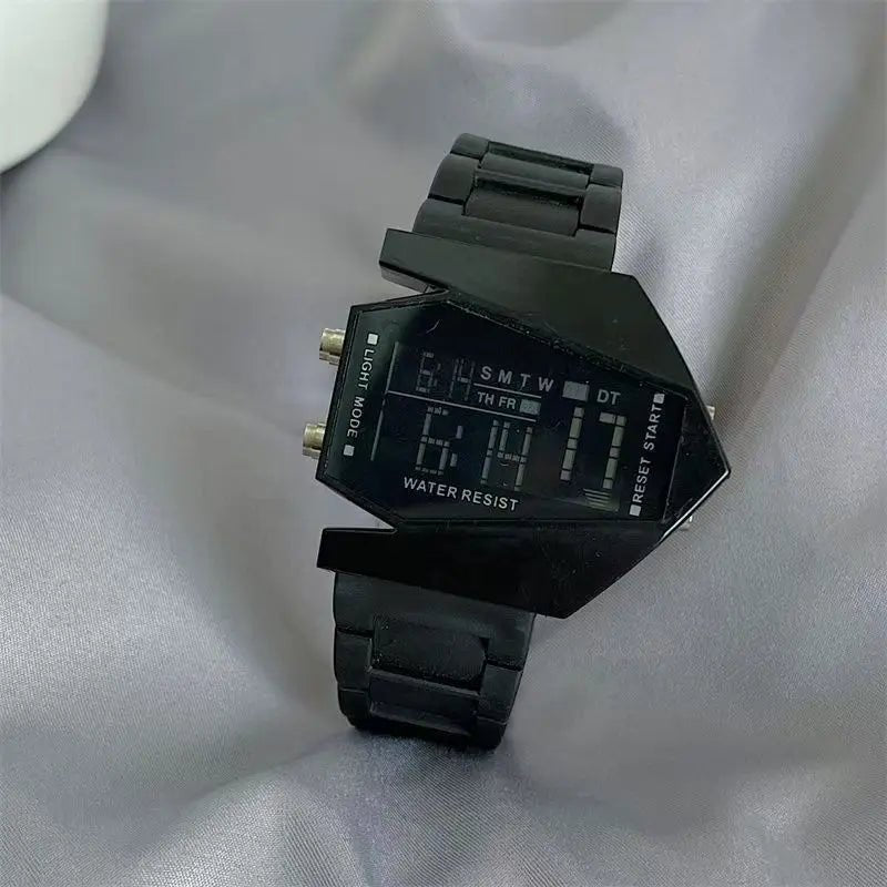 Men's and Women's Sports Couple Watches, Luminous Multi - functional Square Fighter Plane Watches, Men's Electronic Watches - RELUX.STORE