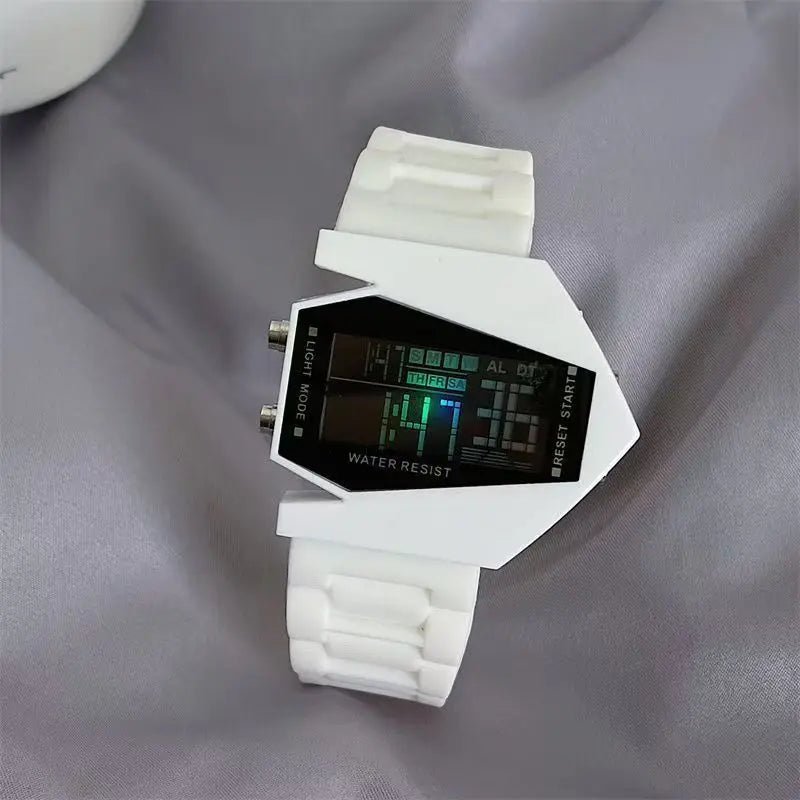 Men's and Women's Sports Couple Watches, Luminous Multi - functional Square Fighter Plane Watches, Men's Electronic Watches - RELUX.STORE
