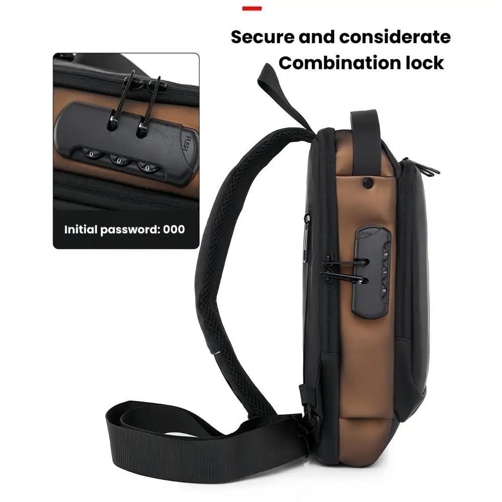 Men’s Anti - Theft Chest Bag – Motorcycle & Casual Sports Sling Backpack | Durable Oxford Fabric, Fashionable & Secure - RELUX.STORE