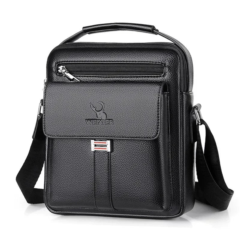 Men's Genuine Leather Crossbody Shoulder Bags High quality Tote Fashion Business Man Messenger Bag Leather Bags fanny pack - RELUX.STORE
