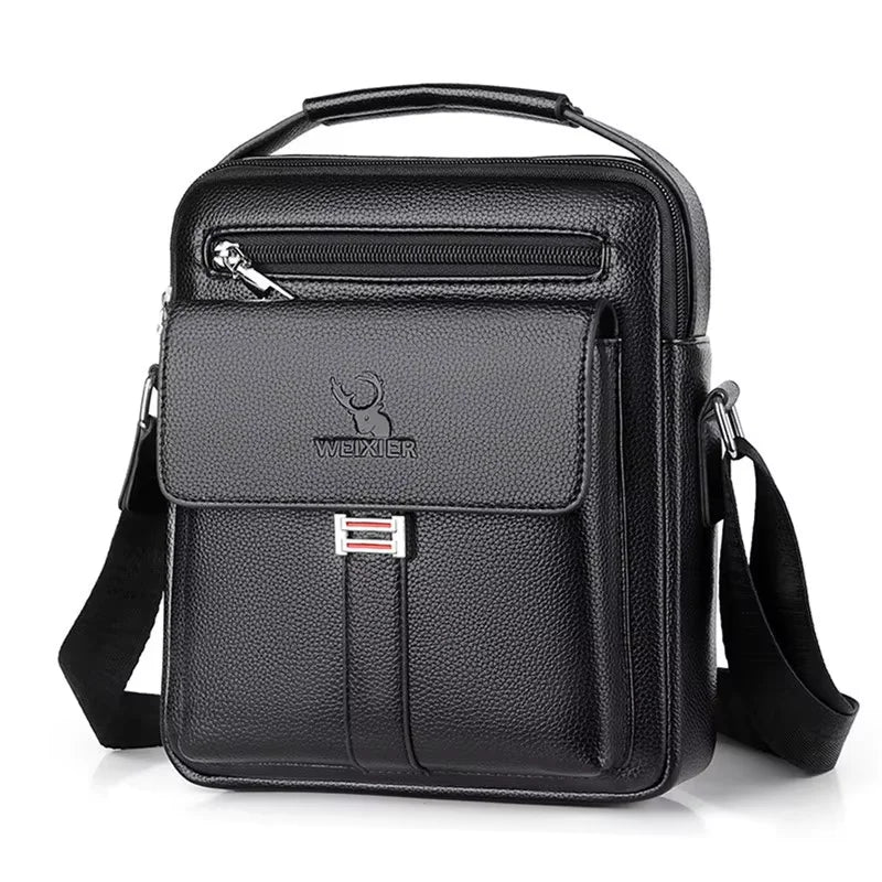 Men's Genuine Leather Crossbody Shoulder Bags High quality Tote Fashion Business Man Messenger Bag Leather Bags fanny pack - RELUX.STORE