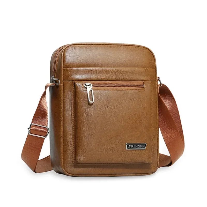 Men's Genuine Leather Crossbody Shoulder Bags High quality Tote Fashion Business Man Messenger Bag Leather Bags fanny pack - RELUX.STORE