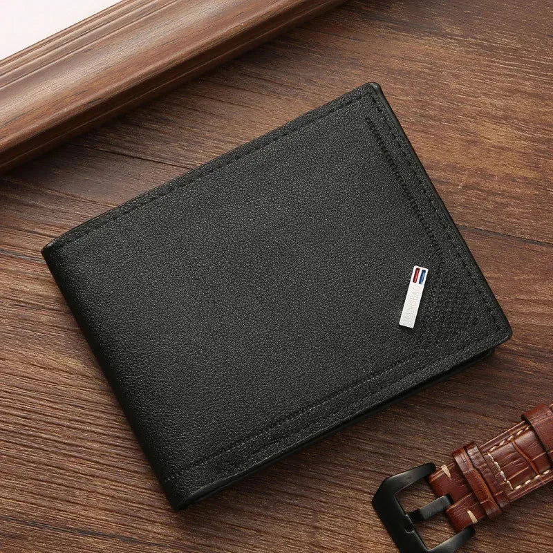 "Men’s Leather Short Wallet – Slim Foldable Minimalist Wallet with Soft Genuine Leather Design for Everyday Use" - RELUX.STORE
