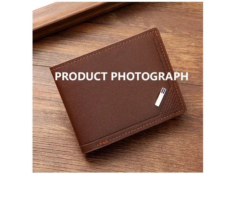 "Men’s Leather Short Wallet – Slim Foldable Minimalist Wallet with Soft Genuine Leather Design for Everyday Use" - RELUX.STORE