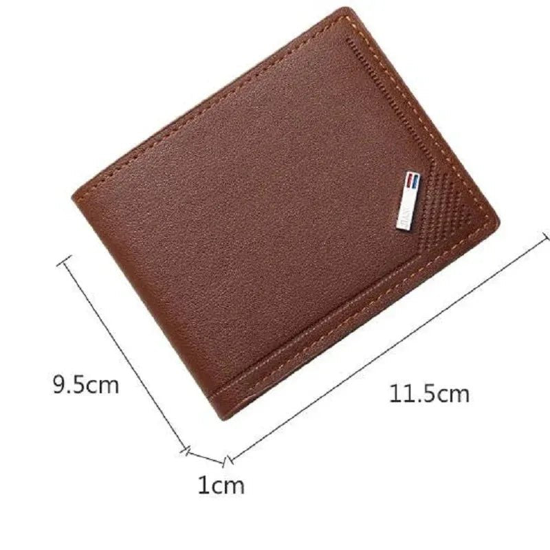 "Men’s Leather Short Wallet – Slim Foldable Minimalist Wallet with Soft Genuine Leather Design for Everyday Use" - RELUX.STORE