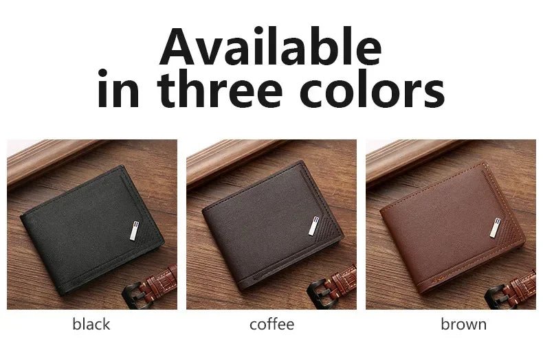 "Men’s Leather Short Wallet – Slim Foldable Minimalist Wallet with Soft Genuine Leather Design for Everyday Use" - RELUX.STORE