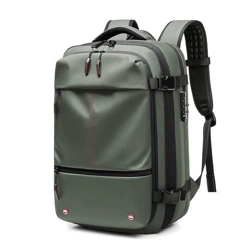Men’s Travel & Business Backpack – 17” Laptop, Large Capacity School, Expanded Hiking & Vacuum Compression Bag - RELUX.STORE