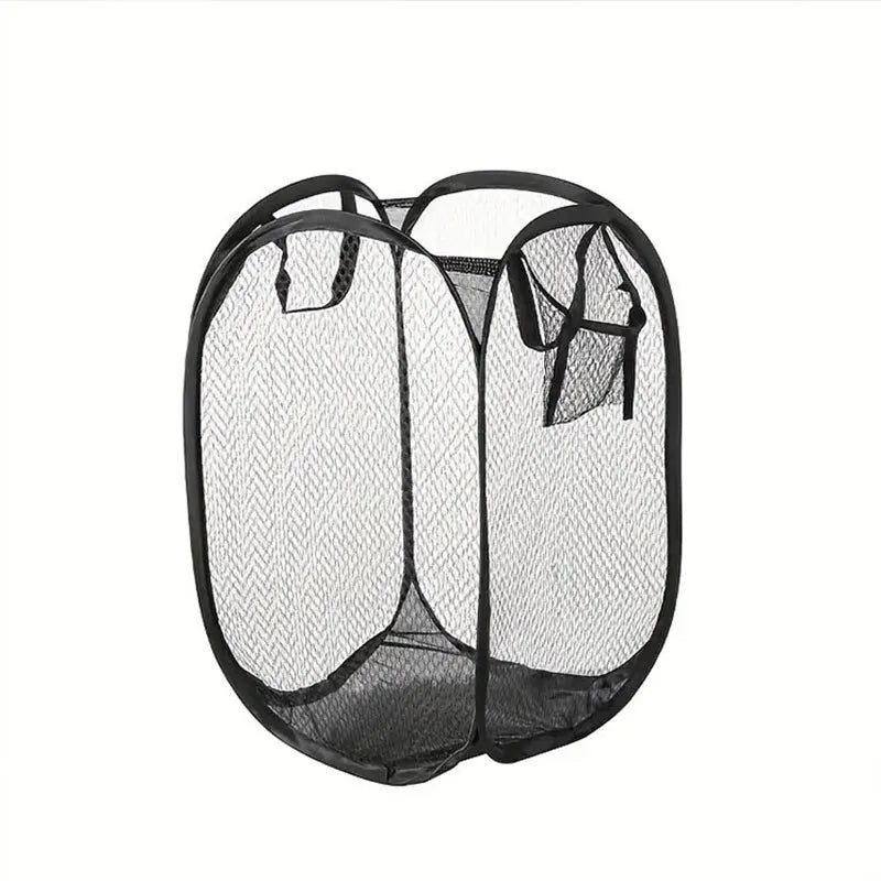 Mesh Pop - up Laundry Basket, Laundry Basket, Foldable Dirty Clothes Storage Basket, Large Capacity Storage Basket - RELUX.STORE