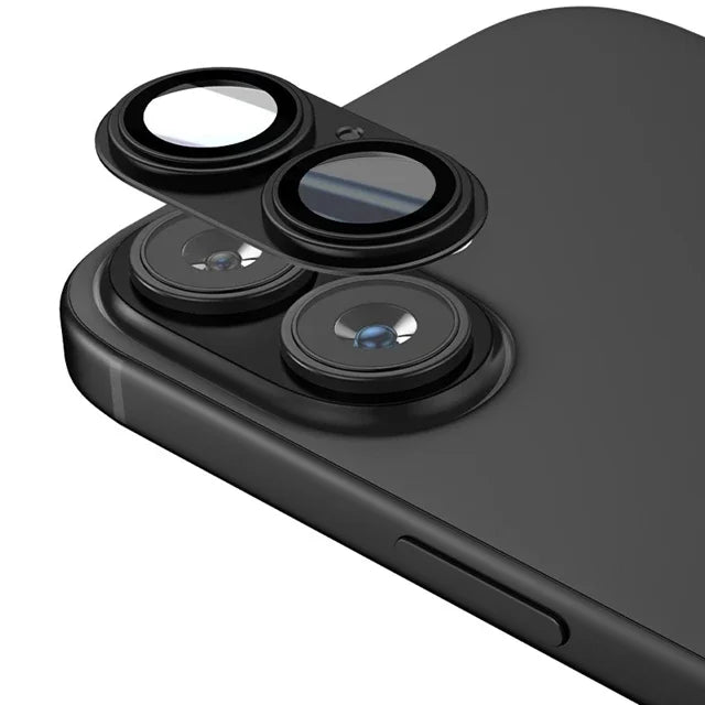 Metal Camera Glass Protector for iPhone 16 Plus – Alloy Ring Back Cover for iPhone 16+ Camera Lens Accessories - RELUX.STORE