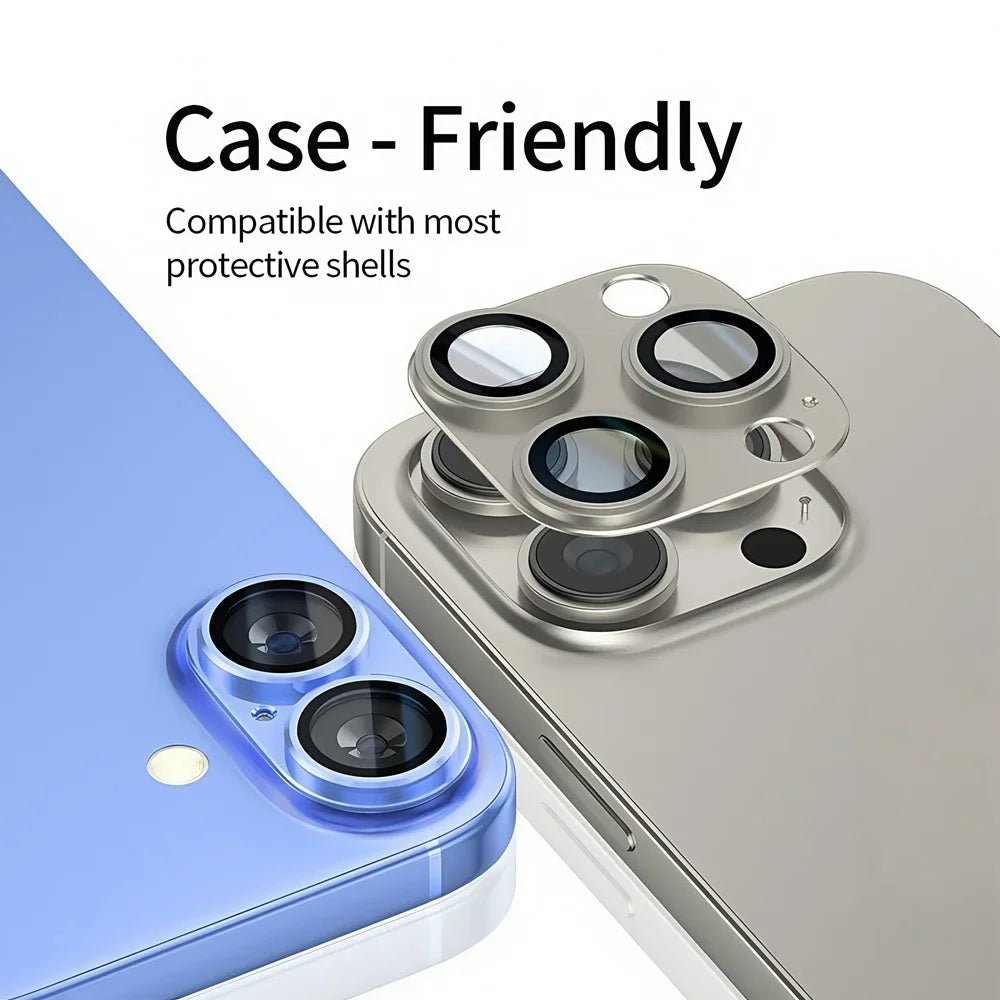 Metal Camera Glass Protector for iPhone 16 Plus – Alloy Ring Back Cover for iPhone 16+ Camera Lens Accessories - RELUX.STORE