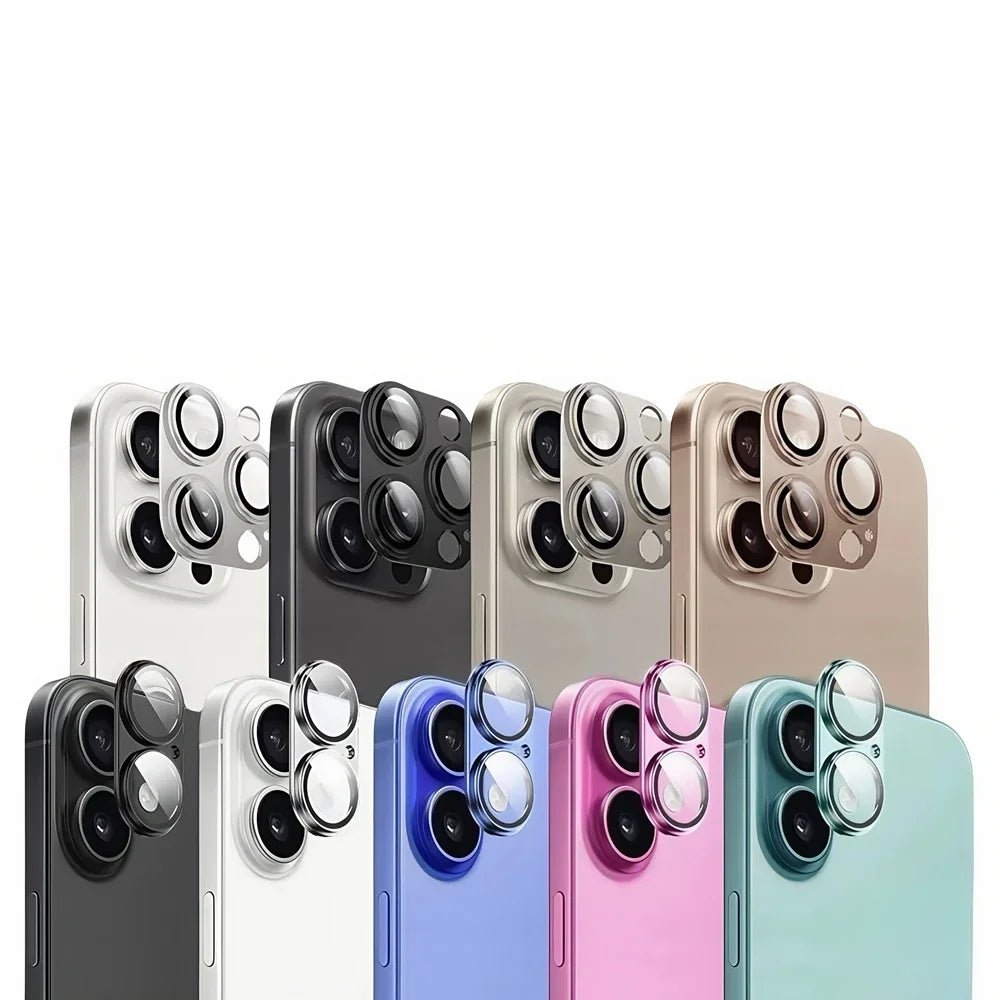 Metal Camera Glass Protector for iPhone 16 Plus – Alloy Ring Back Cover for iPhone 16+ Camera Lens Accessories - RELUX.STORE