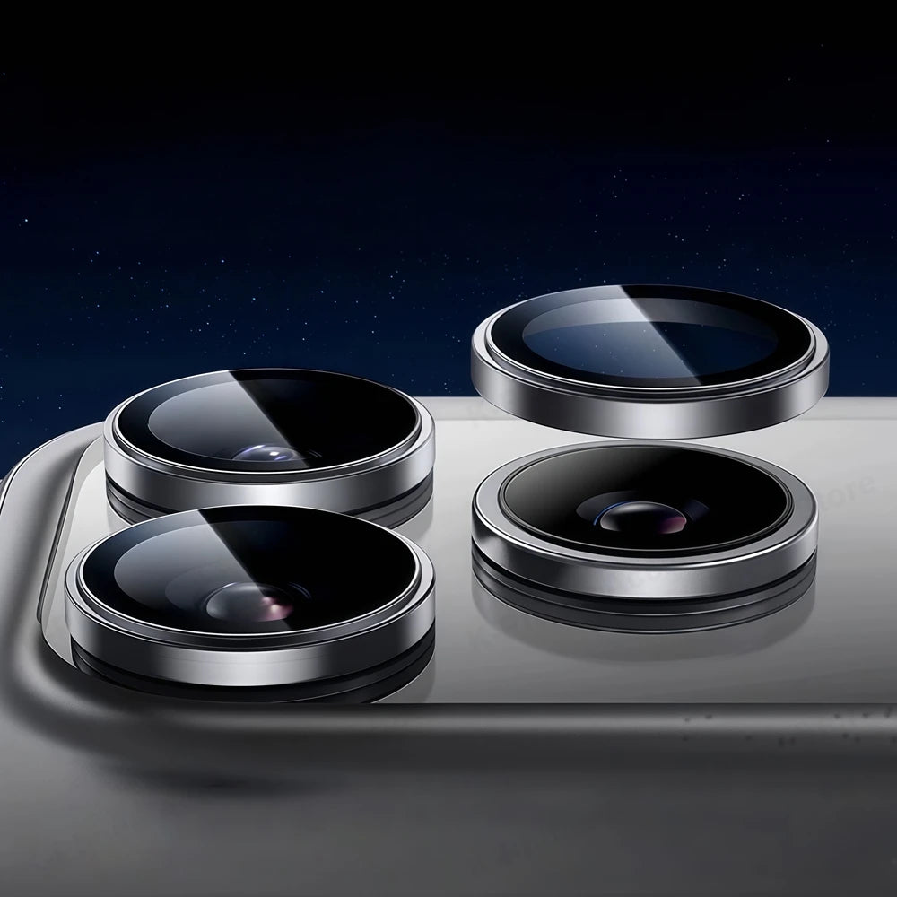 π± Metal Glass Camera Lens Protector for iPhone 17 Pro / 17 Pro Max β Tempered Glass & Metal Ring Lens Cover β¨ - RELUX.STORE
