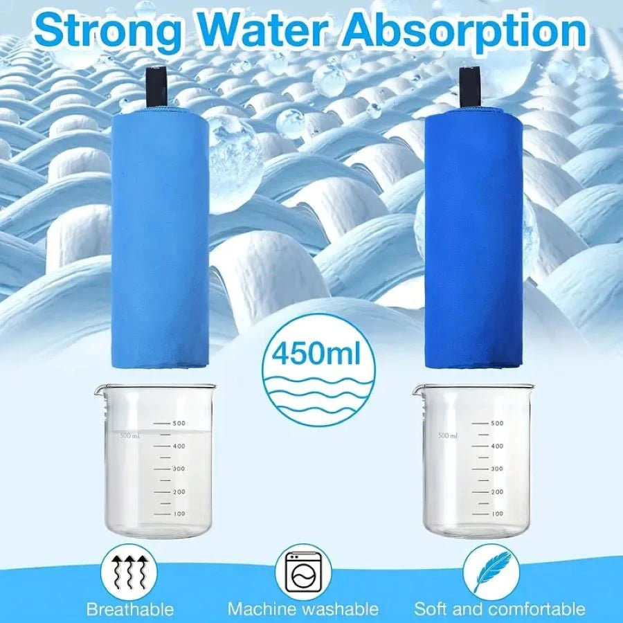 “Microfiber Quick - Dry Sandproof Towel – Lightweight, Compact Travel Towel for Swim, Yoga, Gym, Beach, and Sports” - RELUX.STORE