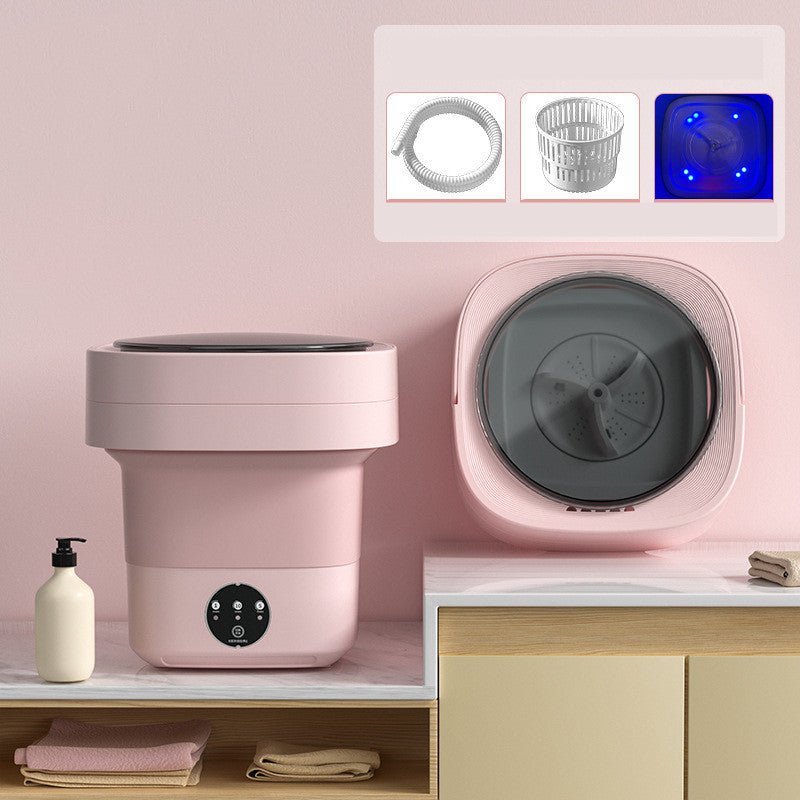 Mini Foldable Washing Machine Portable Mini Socks Underwear Panties Washing Machine Big Capacity 3 Models With Spinning Dry Gadgets - RELUX.STORE