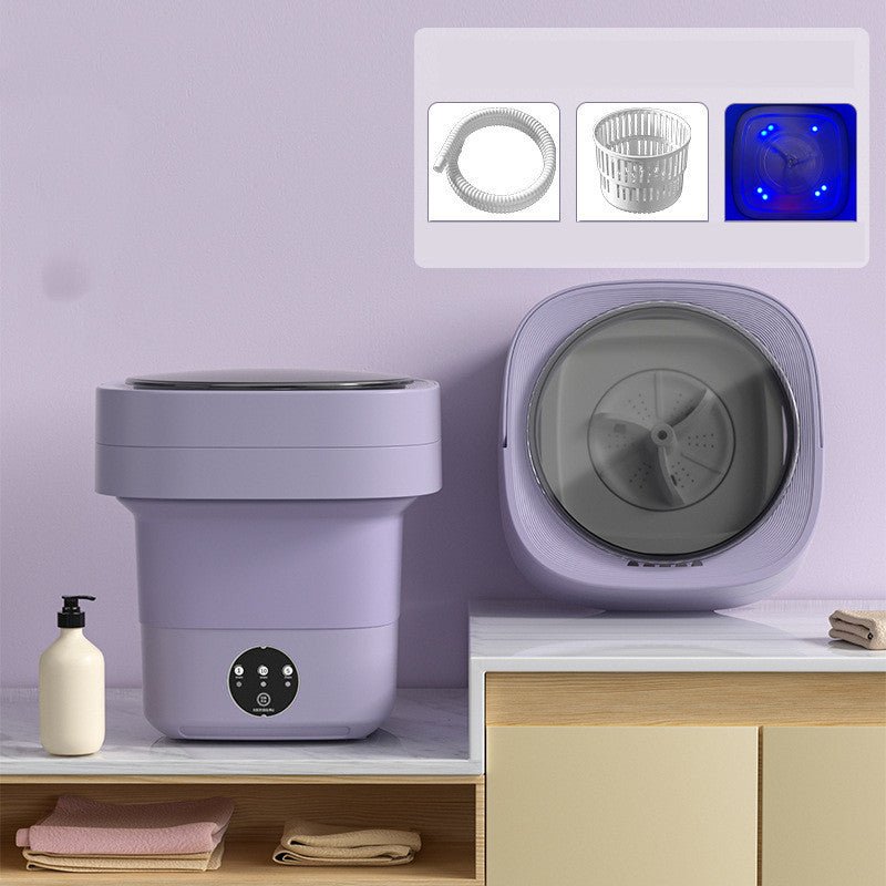 Mini Foldable Washing Machine Portable Mini Socks Underwear Panties Washing Machine Big Capacity 3 Models With Spinning Dry Gadgets - RELUX.STORE