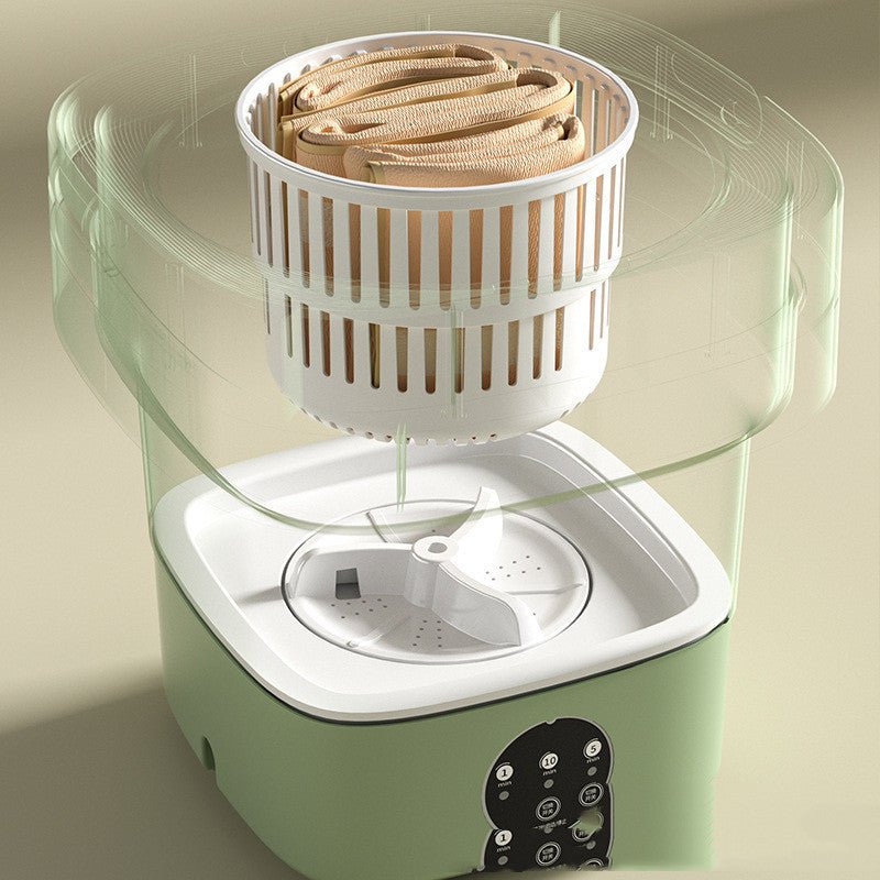 Mini Foldable Washing Machine Portable Mini Socks Underwear Panties Washing Machine Big Capacity 3 Models With Spinning Dry Gadgets - RELUX.STORE