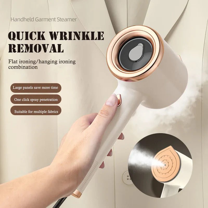 Mini Portable Handheld Garment Steamer Fabric Steam Iron For Clothes Travel Home Appliances Vertical US Plug Ironing Machine - RELUX.STORE