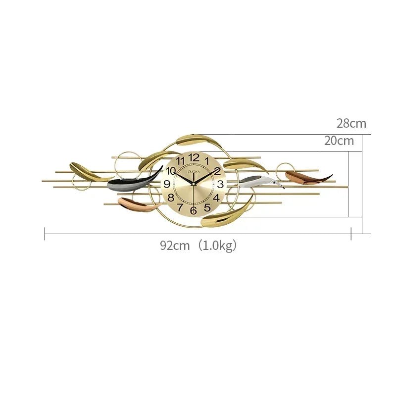 “Minimalist Wall Clock Large Silent Modern Design – Creative Aesthetic Art Mural Horloge Murale for Home & Office Décor” - RELUX.STORE