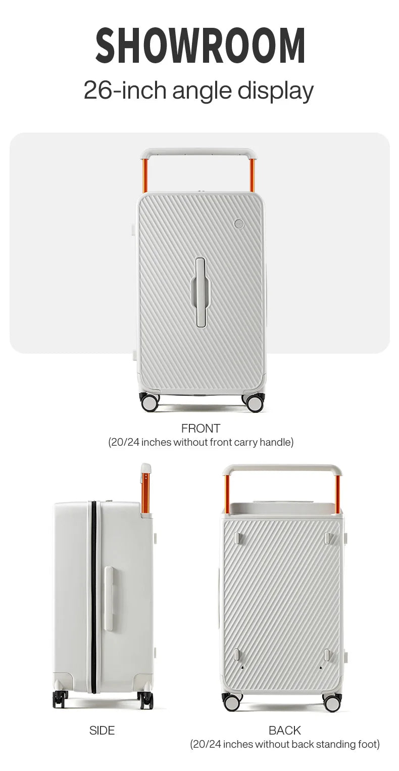 Mixi Large - Capacity Suitcase Trolley Case 26inch Checked in Hardside Rolling Wheels Luggage Wide Handle Travel Suitcases M9276DH - RELUX.STOREMixi Large - Capacity Suitcase Trolley Case 26inch Checked in Hardside Rolling Wheels Luggage Wide Handle Travel Suitcases M9276DH