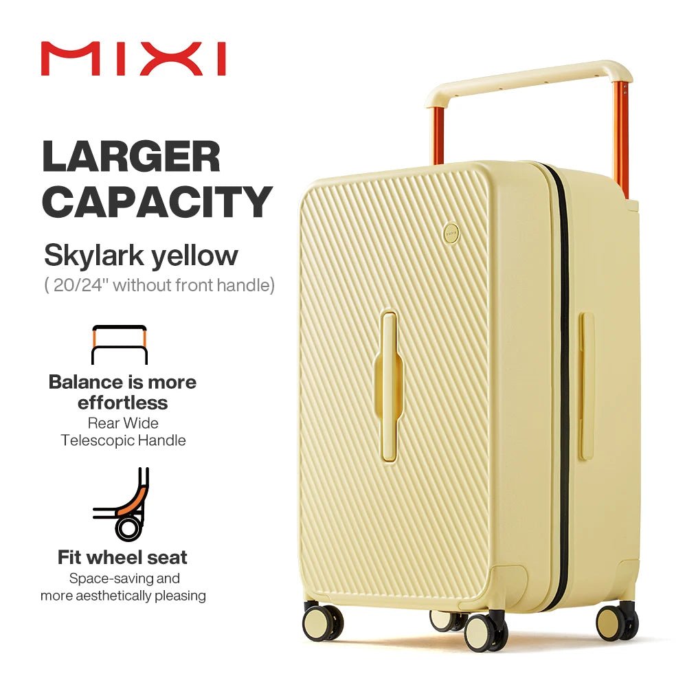 Mixi Large - Capacity Suitcase Trolley Case 26inch Checked in Hardside Rolling Wheels Luggage Wide Handle Travel Suitcases M9276DH - RELUX.STOREMixi Large - Capacity Suitcase Trolley Case 26inch Checked in Hardside Rolling Wheels Luggage Wide Handle Travel Suitcases M9276DH