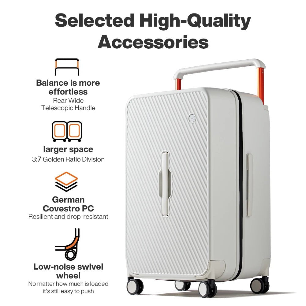 Mixi Large - Capacity Suitcase Trolley Case 26inch Checked in Hardside Rolling Wheels Luggage Wide Handle Travel Suitcases M9276DH - RELUX.STOREMixi Large - Capacity Suitcase Trolley Case 26inch Checked in Hardside Rolling Wheels Luggage Wide Handle Travel Suitcases M9276DH