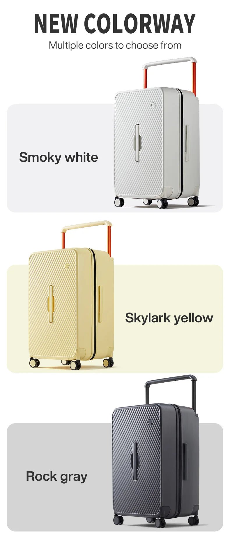 Mixi Large - Capacity Suitcase Trolley Case 26inch Checked in Hardside Rolling Wheels Luggage Wide Handle Travel Suitcases M9276DH - RELUX.STOREMixi Large - Capacity Suitcase Trolley Case 26inch Checked in Hardside Rolling Wheels Luggage Wide Handle Travel Suitcases M9276DH