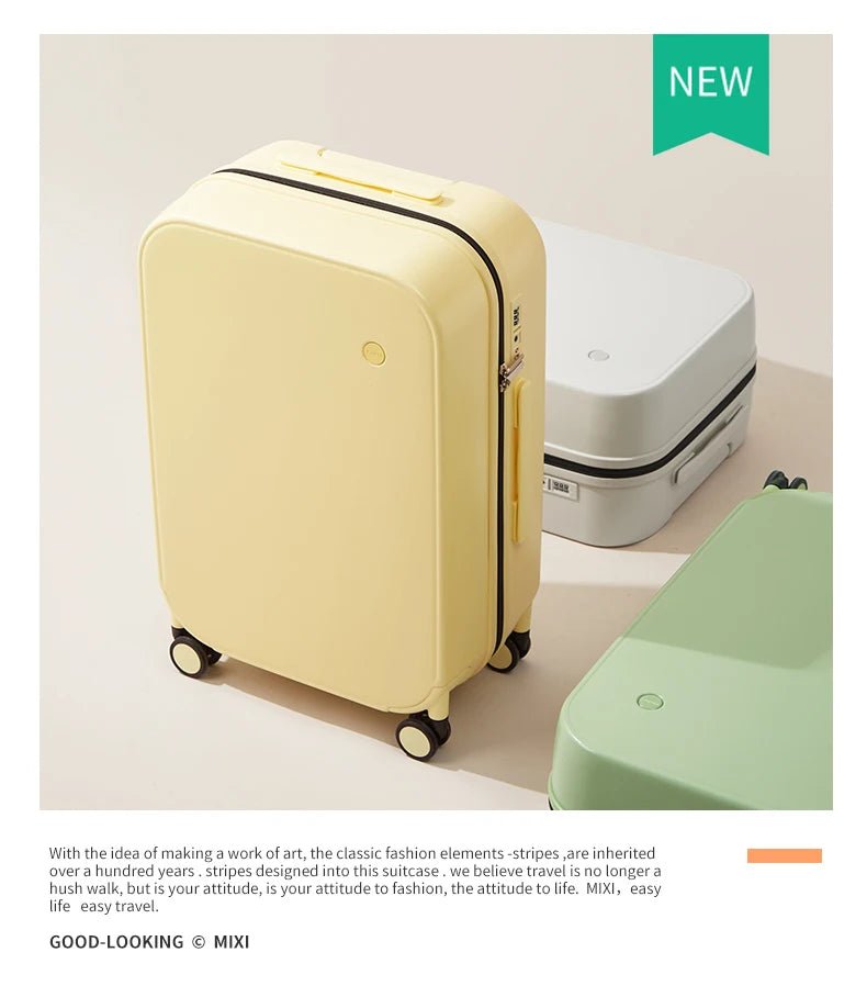 Mixi Patent Design Travel Luggage Women Men Suitcase On Wheels Spinner Trolley Case Bag 18" Carry On 20" 24" Check In 100% PC - RELUX.STOREMixi Patent Design Travel Luggage Women Men Suitcase On Wheels Spinner Trolley Case Bag 18" Carry On 20" 24" Check In 100% PC