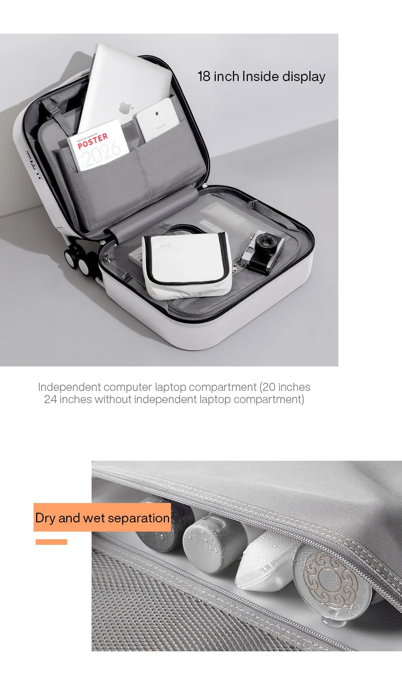 Mixi Patent Design Travel Luggage Women Men Suitcase On Wheels Spinner Trolley Case Bag 18" Carry On 20" 24" Check In 100% PC - RELUX.STOREMixi Patent Design Travel Luggage Women Men Suitcase On Wheels Spinner Trolley Case Bag 18" Carry On 20" 24" Check In 100% PC