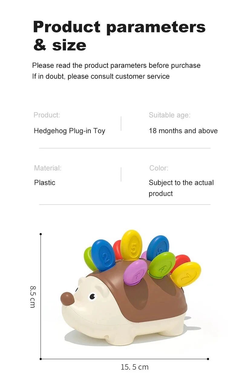 “Montessori Baby Hedgehog Toy – Fine Motor Sensory & Concentration Training Educational Toy for Toddlers, Birthday Gift for Kids” - RELUX.STORE