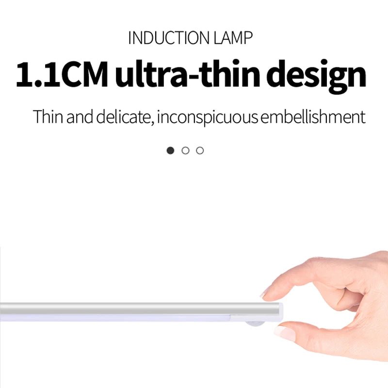 "Motion Sensor Night Light – USB Rechargeable Wireless LED Lamp for Kitchen, Cabinet, Bedroom & Wardrobe Lighting" - RELUX.STORE