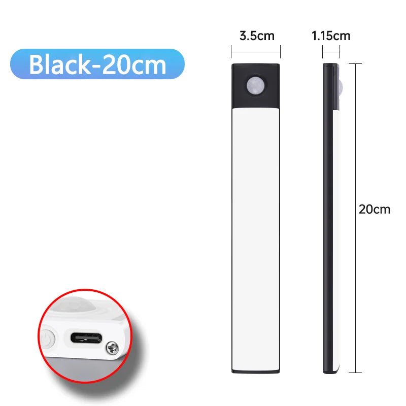 "Motion Sensor Night Light – USB Rechargeable Wireless LED Lamp for Kitchen, Cabinet, Bedroom & Wardrobe Lighting" - RELUX.STORE