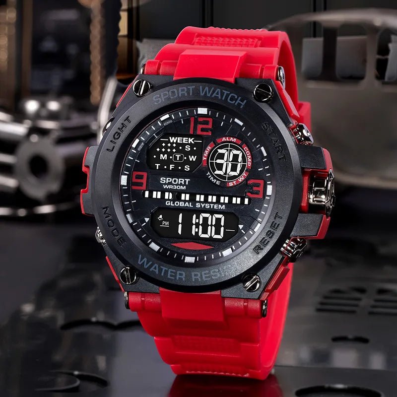 Multifunction Men's Sports Watch Waterproof Luminous Alarm Clock Outdoor Fitness Digital Watch Electronic Wristwatch for Man Kid - RELUX.STORE
