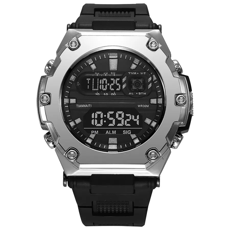 Multifunction Men's Sports Watch Waterproof Luminous Alarm Clock Outdoor Fitness Digital Watch Electronic Wristwatch for Man Kid - RELUX.STORE