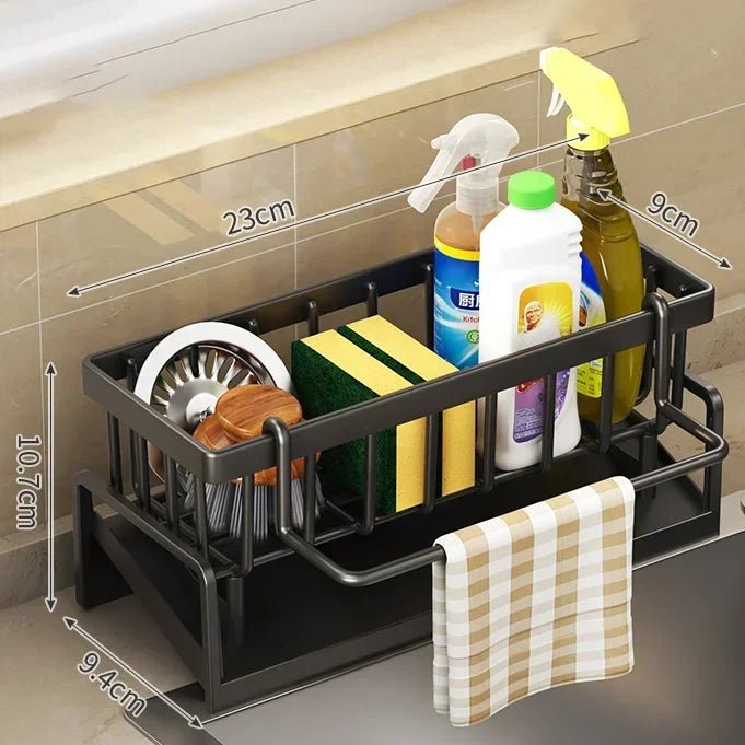 Multifunctional Sponge Rack Drainer Kitchen Shelf Sink Rag Dishwashing Detergent Dishcloth Organiser kitchen organizer storage - RELUX.STORE