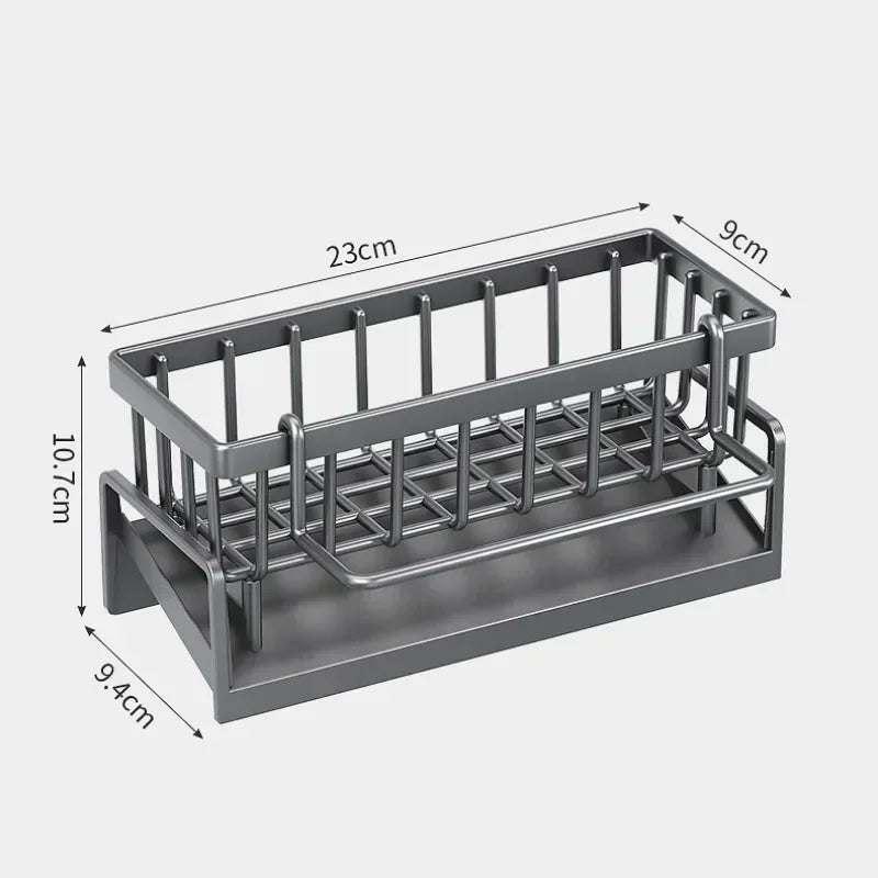 Multifunctional Sponge Rack Drainer Kitchen Shelf Sink Rag Dishwashing Detergent Dishcloth Organiser kitchen organizer storage - RELUX.STORE