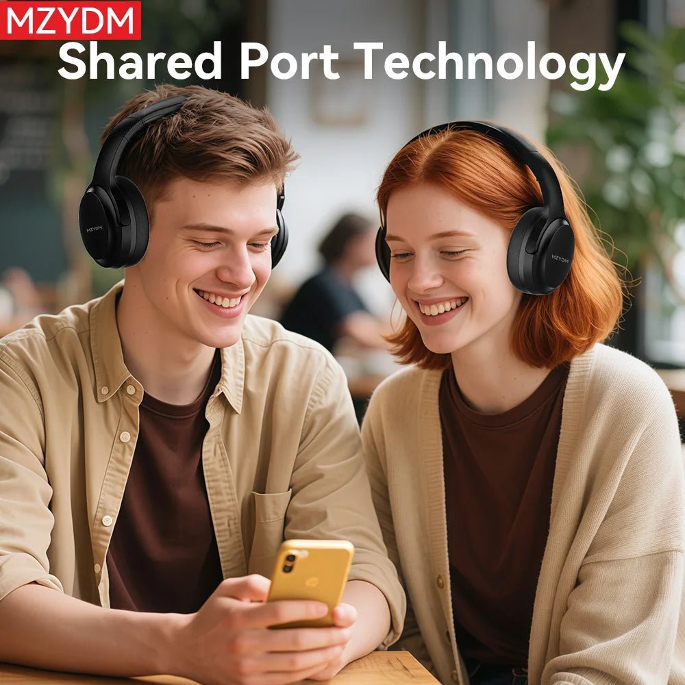 "MZYDM DJ16 Foldable Wireless Headphones – Bluetooth Stereo Earphones with Super Bass, Noise - Cancelling Mic for iPhone & PC" - RELUX.STORE