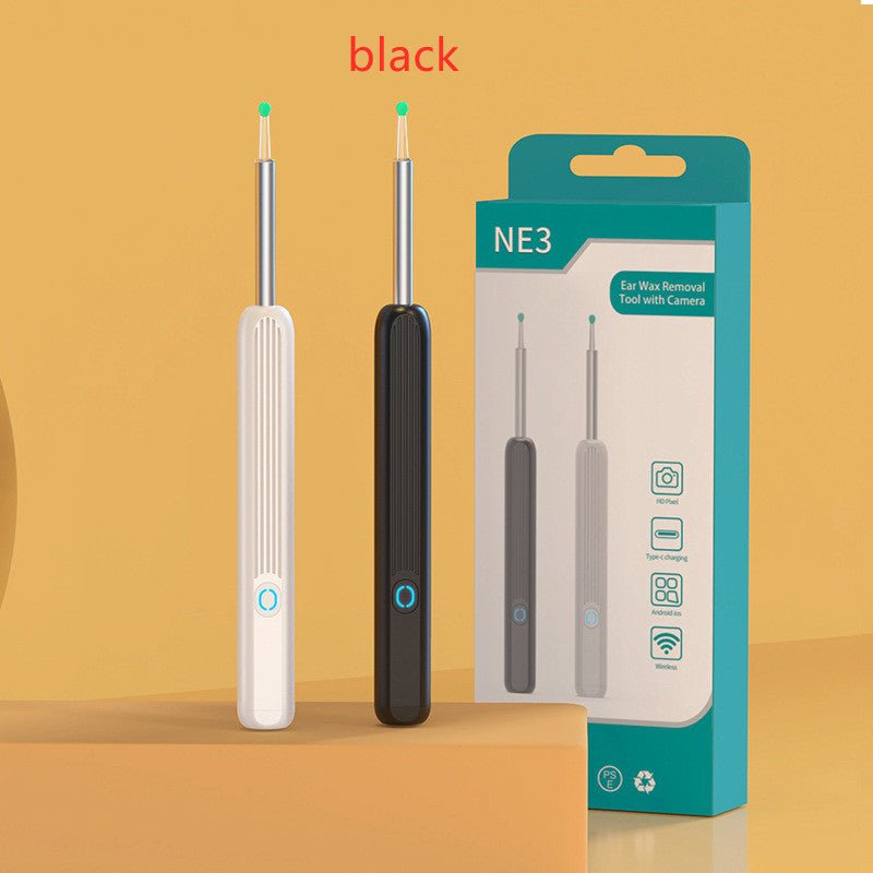 "NE3 Wireless Ear Cleaner Otoscope with Camera & LED Light – Smart Ear Wax Removal Endoscope Kit for iPhone & Android" - RELUX.STORE