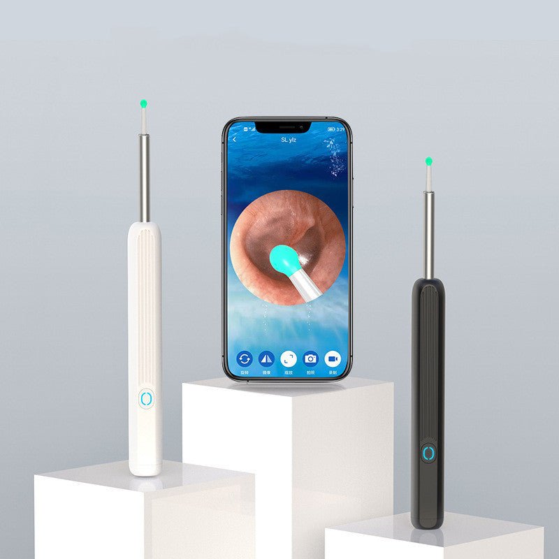 "NE3 Wireless Ear Cleaner Otoscope with Camera & LED Light – Smart Ear Wax Removal Endoscope Kit for iPhone & Android" - RELUX.STORE