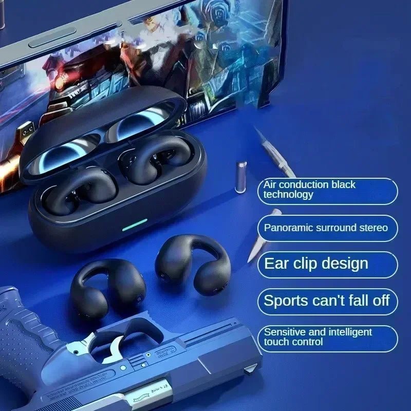 New Original T75 Bone Conduction Wireless Bluetooth 5.3 Headphones Sports Earphones HiFi Sound Quality Waterproof TWS Headset - RELUX.STORE