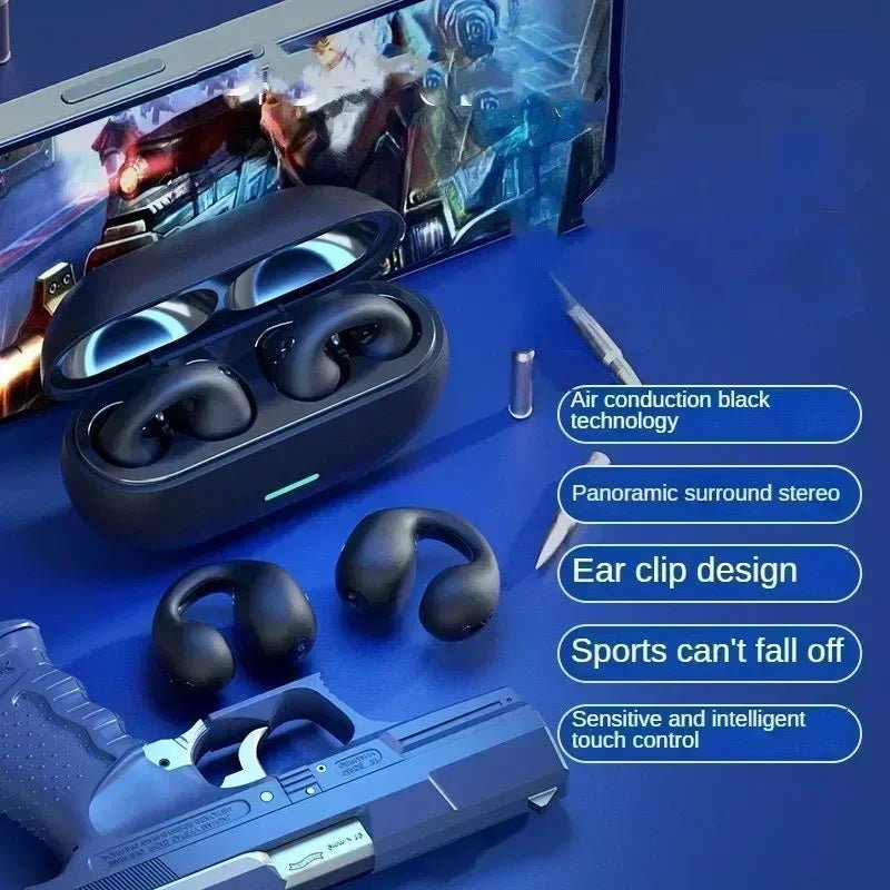 New Original T75 Bone Conduction Wireless Headphones – Bluetooth 5.3 Sports Earphones, HiFi Sound & Waterproof TWS Headset - RELUX.STORE