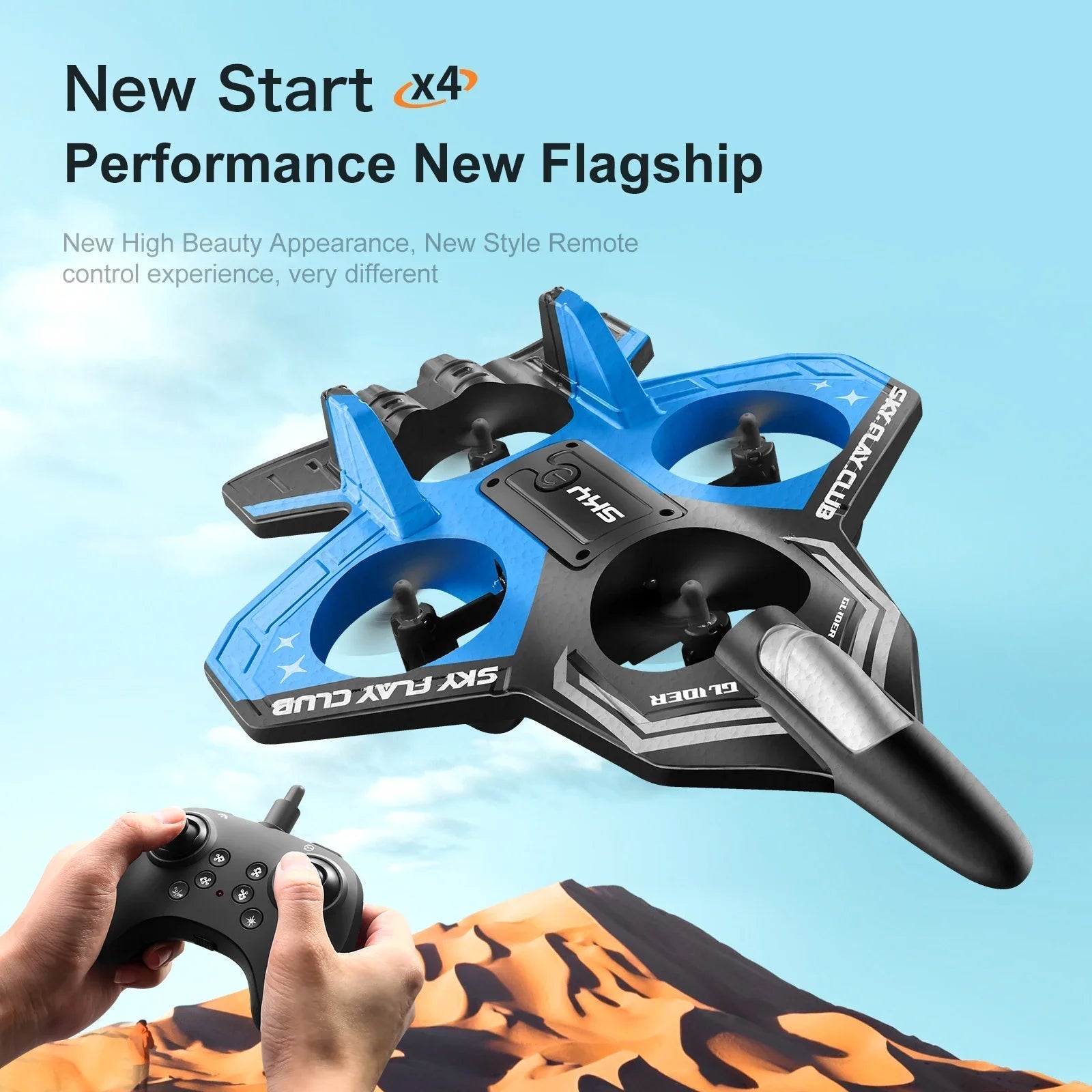 New YP3 Glider Flying Helicopter RC Hobby Jet Plane 2.4G Stunt Remote Control Foam Fighter Airplane Toy Drone With Light - RELUX.STORE