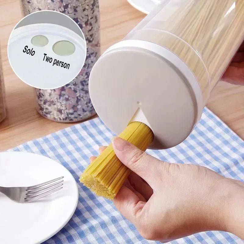 Noodles Sealed Can Kitchen Accessories Food Grade Plastic Kitchen Storage & Organization Quantitative Divided Can Storage Box - RELUX.STORE