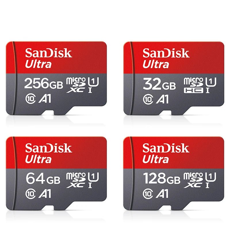 Original SanDisk Micro SD Memory Card 32GB 64GB 128GB 256GB – Class 10 UHS - I TF Flash Card for Smartphone, Camera, Tablet & PC - RELUX.STORE