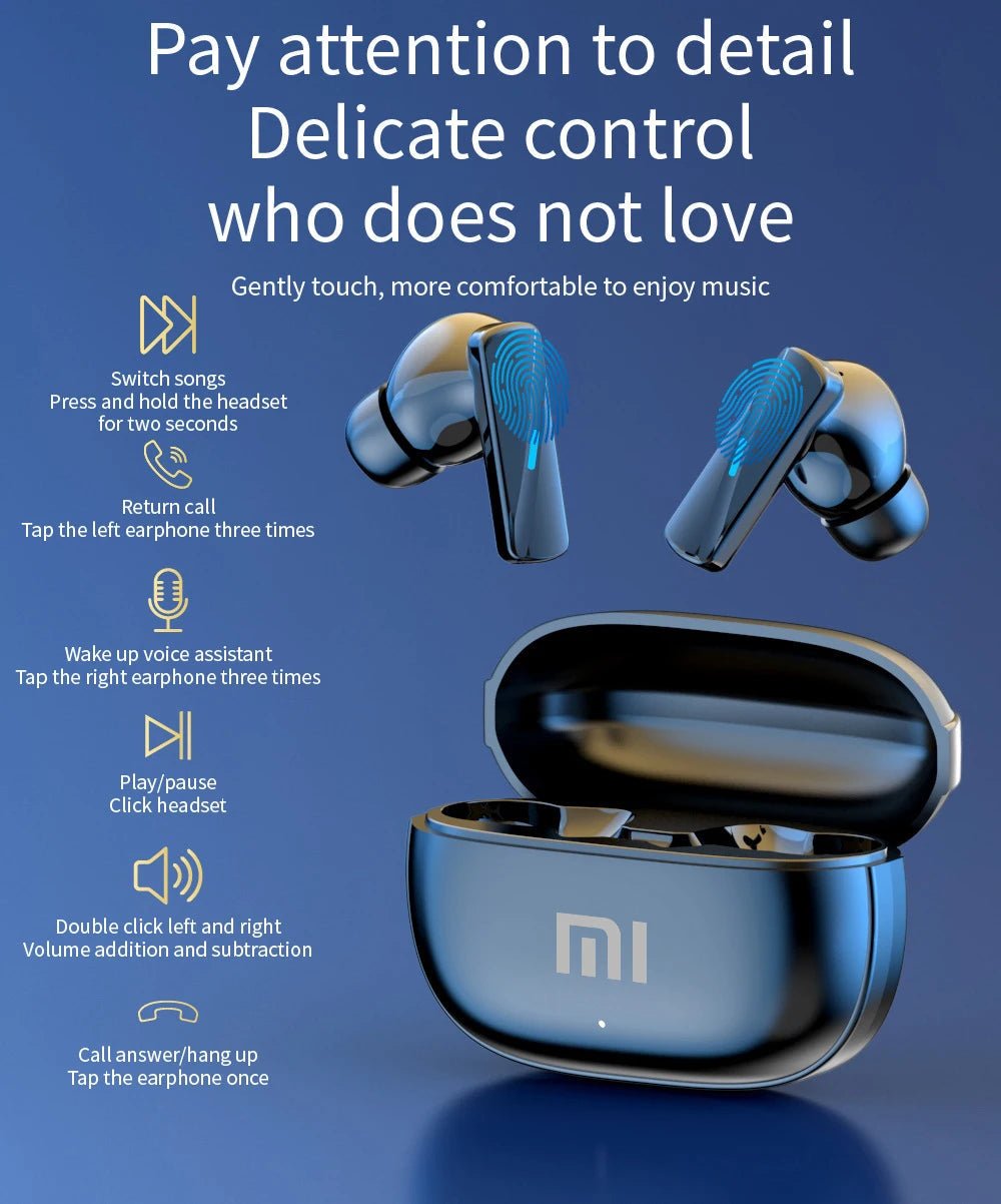 Original XIAOMI Mate50 Wireless Bluetooth Earphones – TWS Gaming Earbuds with Noise Reduction, Mic, Sports & Waterproof Touch Control - RELUX.STORE