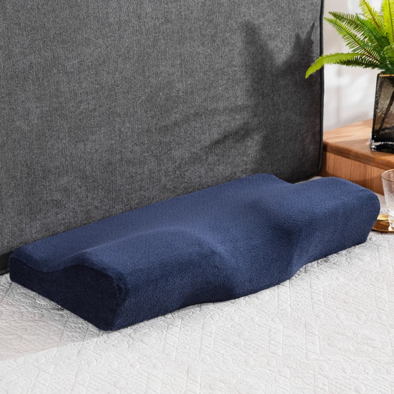 “Orthopedic Memory Foam Pillow for Neck Pain Relief – Butterfly Shaped Cervical Pillow with Slow Rebound Support | Ergonomic Bed Pillow for Deep Sleep & Spinal Alignment” - RELUX.STORE