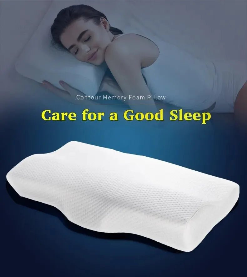 “Orthopedic Memory Foam Pillow for Neck Pain Relief – Butterfly Shaped Cervical Pillow with Slow Rebound Support | Ergonomic Bed Pillow for Deep Sleep & Spinal Alignment” - RELUX.STORE
