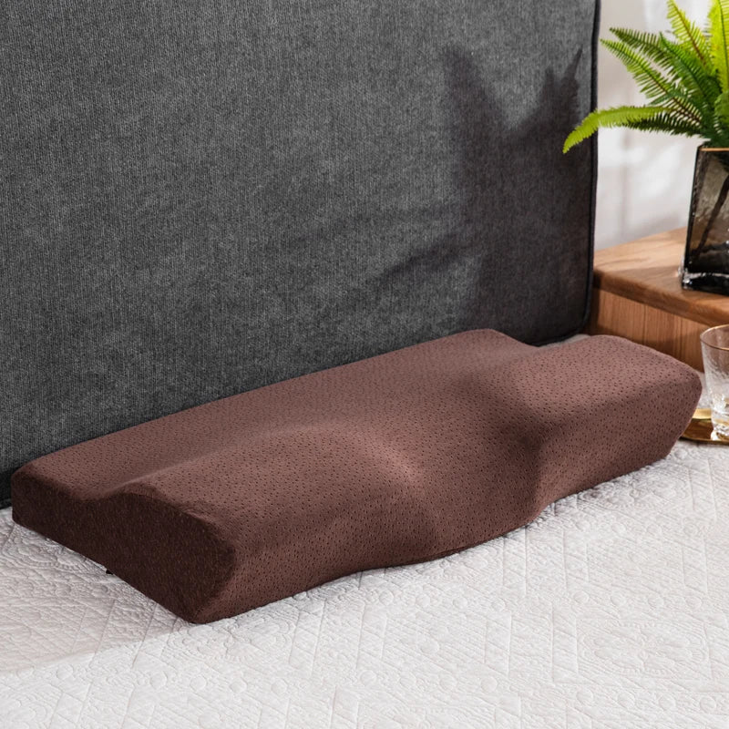 “Orthopedic Memory Foam Pillow for Neck Pain Relief – Butterfly Shaped Cervical Pillow with Slow Rebound Support | Ergonomic Bed Pillow for Deep Sleep & Spinal Alignment” - RELUX.STORE