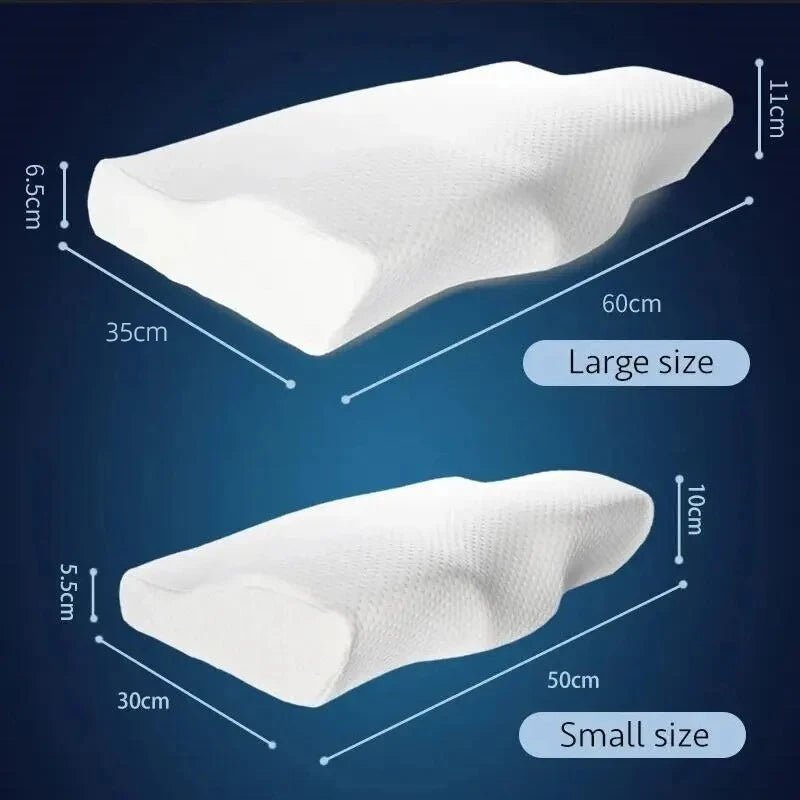 “Orthopedic Memory Foam Pillow for Neck Pain Relief – Butterfly Shaped Cervical Pillow with Slow Rebound Support | Ergonomic Bed Pillow for Deep Sleep & Spinal Alignment” - RELUX.STORE